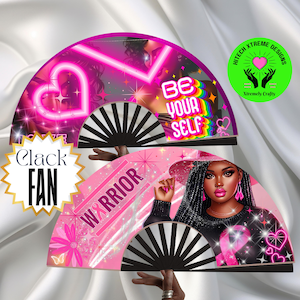 Custom Clack Fan 25x13: Personalized Folding Party Fan
