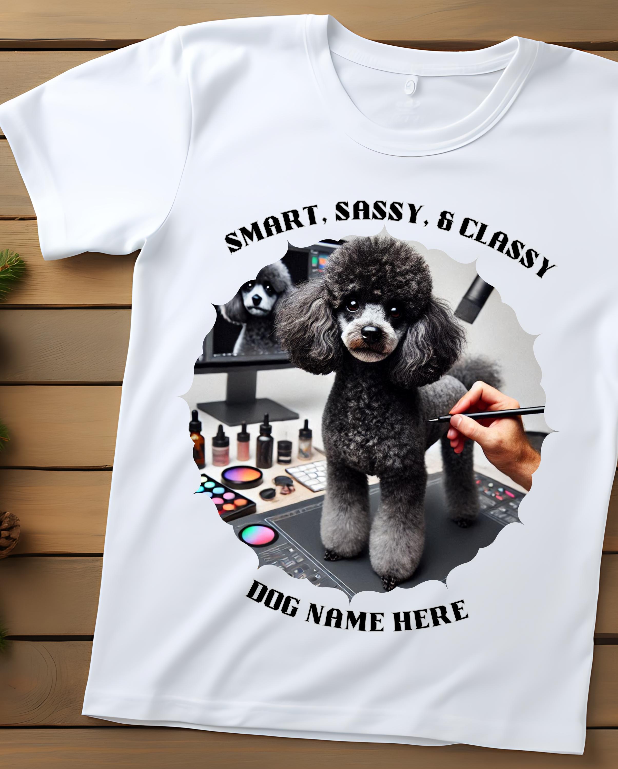 Poodle Dog Name Lover Tee, Customized Add Pet Name Pet Owner