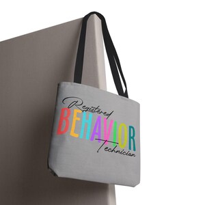 Inspirational Tote Bag: Autism Awareness, Behavioral Therapist Gift