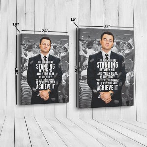 Wolf of Wallstreet Motivational Canvas Poster, Wolf of Wallstreet, Leonardo Dicaprio bild 3