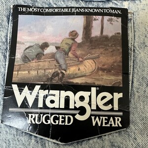 Vintage WRANGLER Rugged Wear Western Cowboy Rodeo Denim Jeans 40 x 30 NOS afbeelding 2