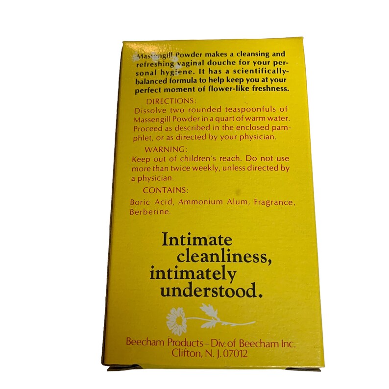 Vintage MASSENGILL Douche Powder Jar in Original Box 3 Oz Prop Etsy