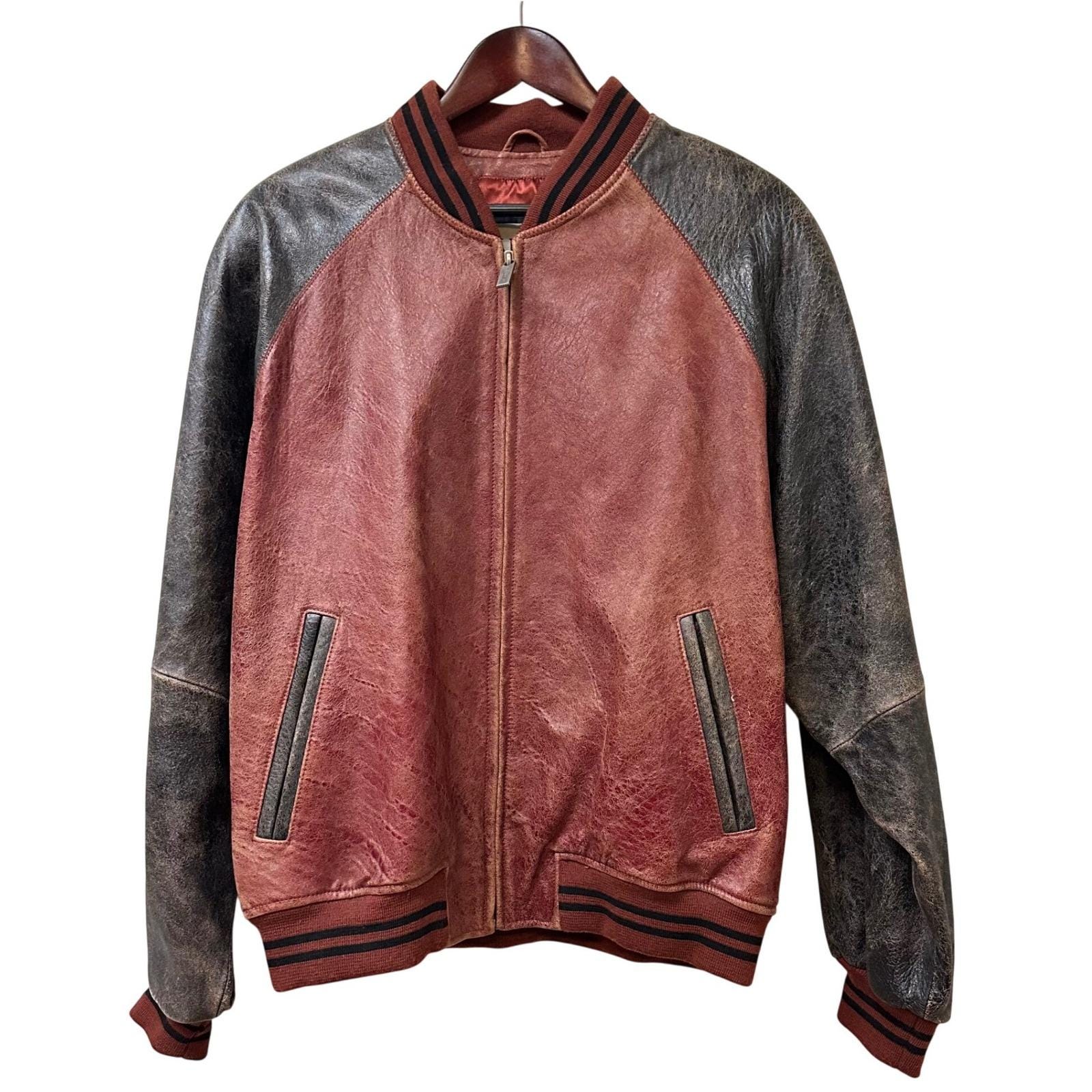 M. Julien ダークブラウン レザージャケット M julian leather - Etsy 日本