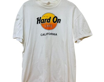 Vintage Hard On Cafe California Graphic T-Shirt Single Stitch Made in USA XL