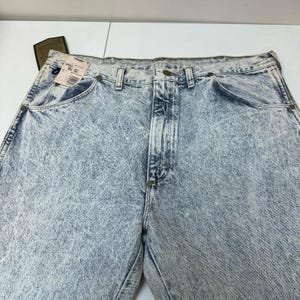 Vintage WRANGLER Rugged Wear Western Cowboy Rodeo Denim Jeans 40 x 30 NOS afbeelding 9