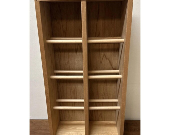 Vintage Napa Valley Wooden 96 CD Storage Rack Crate Shelf 23" X 12" - Etsy