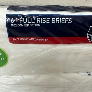 Vtg Jockey Men's Classic Full Rise Briefs 6-Pack White Y-Front Fly 40 image 4