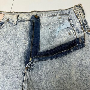 Vintage WRANGLER Rugged Wear Western Cowboy Rodeo Denim Jeans 40 x 30 NOS afbeelding 11