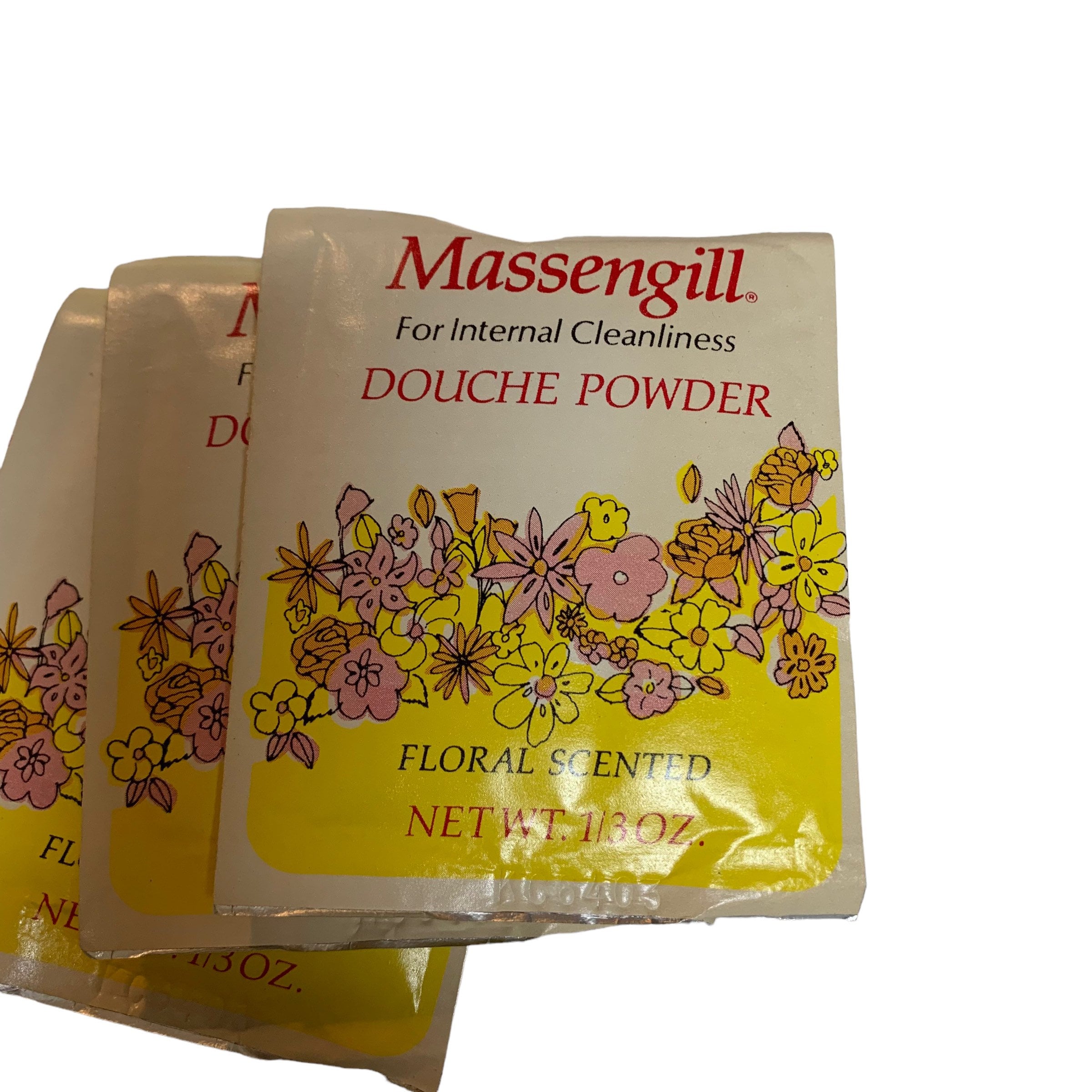 Vintage MASSENGILL Douche Powder Packettes Full Box 10 Foil Etsy