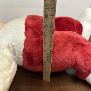 Vintage Rushton Star Creation Rubber Face Plush Angel Cupid Doll Red White 26" image 3