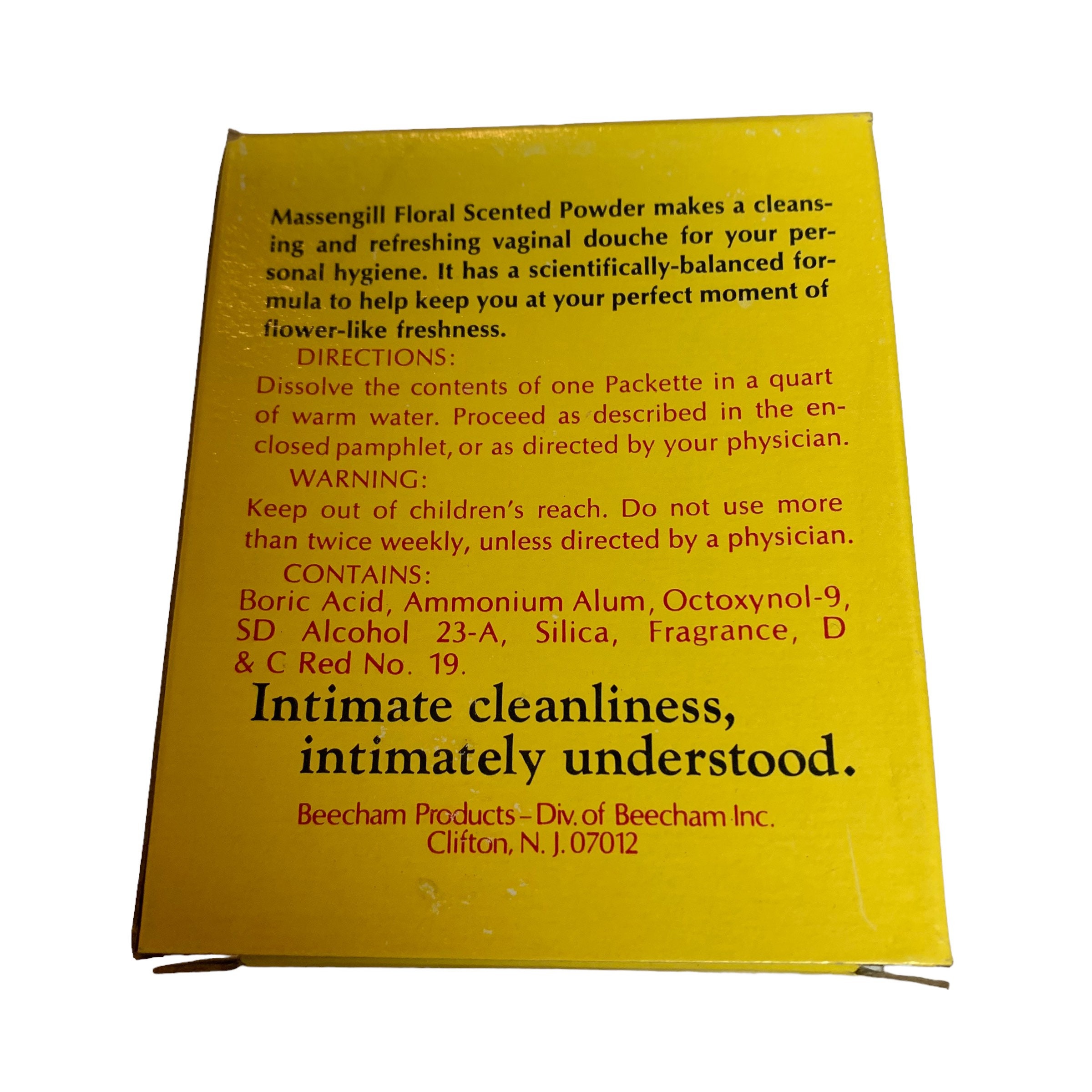 Vintage MASSENGILL Douche Powder Packettes Full Box 10 Foil Etsy