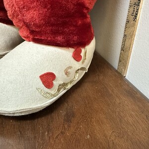 Vintage Rushton Star Creation Rubber Face Plush Angel Cupid Doll Red White 26" image 7