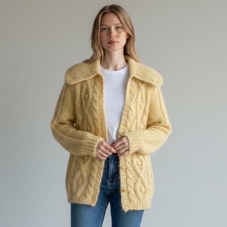Vintage Mohair Cardigan - Etsy