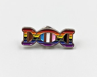 Rainbow in My DNA Enamel Pin LGBTQ Pin