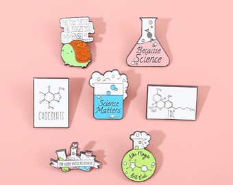 Science Matters Enamel Pin Because Science Enamel Pin Science Gifts