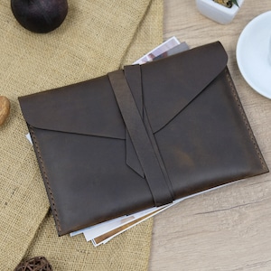 Classic Natural Leather Envelopes for 6x8 Prints 15x21cm | Packaging For Wedding Photographers