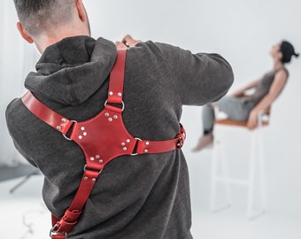 Dual Leather Camera Harness | Personalized Adjustable Strap for DSLR/SLR