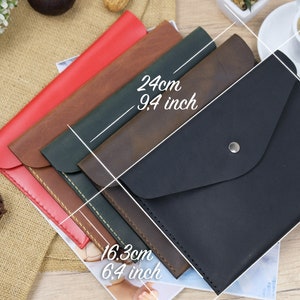 Personalized Leather Photo Envelope | 6x8 Photo Case 15x21cm | Custom Engraved Wedding Photo Holder | Keepsake Envelope