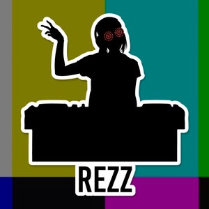 Rezz Silhouet EDM Sticker