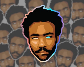 Holographic Childish Gambino Sticker