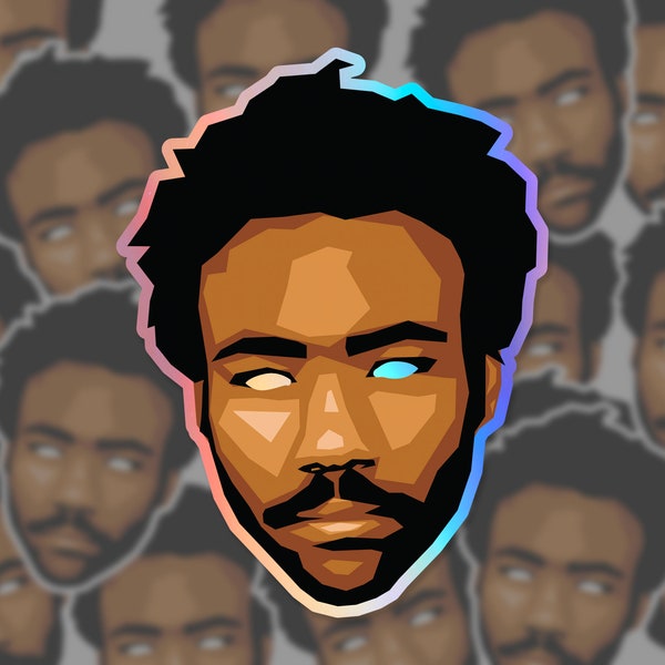 Holographic Childish Gambino Sticker