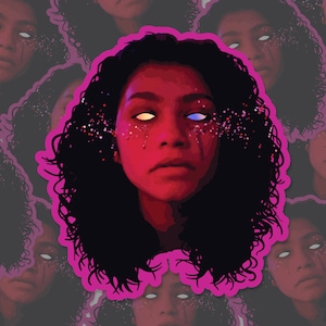 Holographic Euphoria Rue Zendaya Sticker