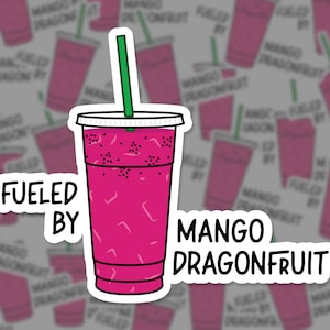 Alimentato da adesivo Mango Dragonfruit