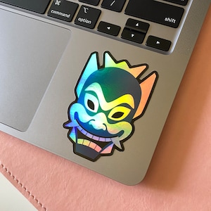 Holografische anime-maskersticker