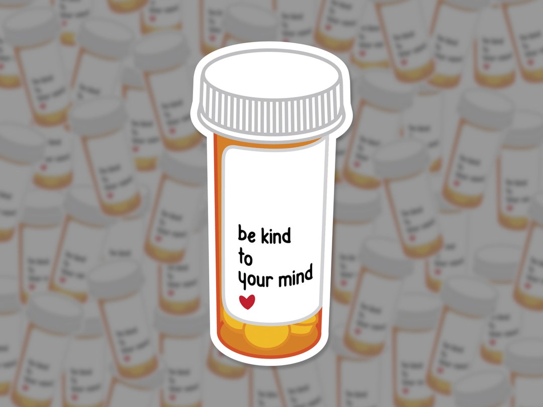 Be Kind to Your Mind Mental Health Sticker - Etsy