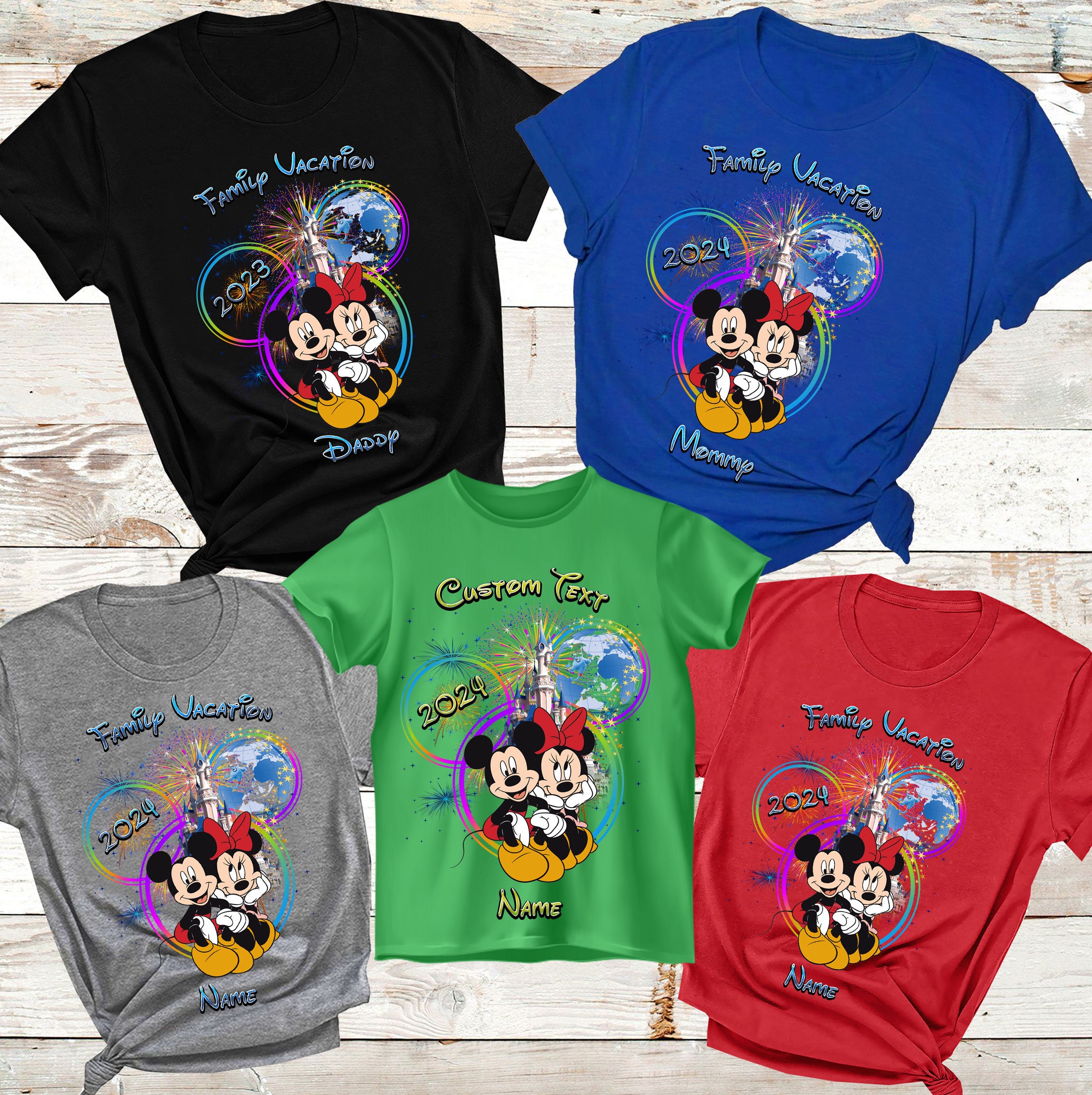 Discover Personalized 2024 Disney Vacation Mickey And Minnie T-Shirt