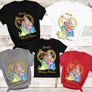 Family Matching Girl Princess Birthday Shirts Princess Birthday Shirt Girls Birthday Shirt Princess Theme Party Family Birthday Shirts