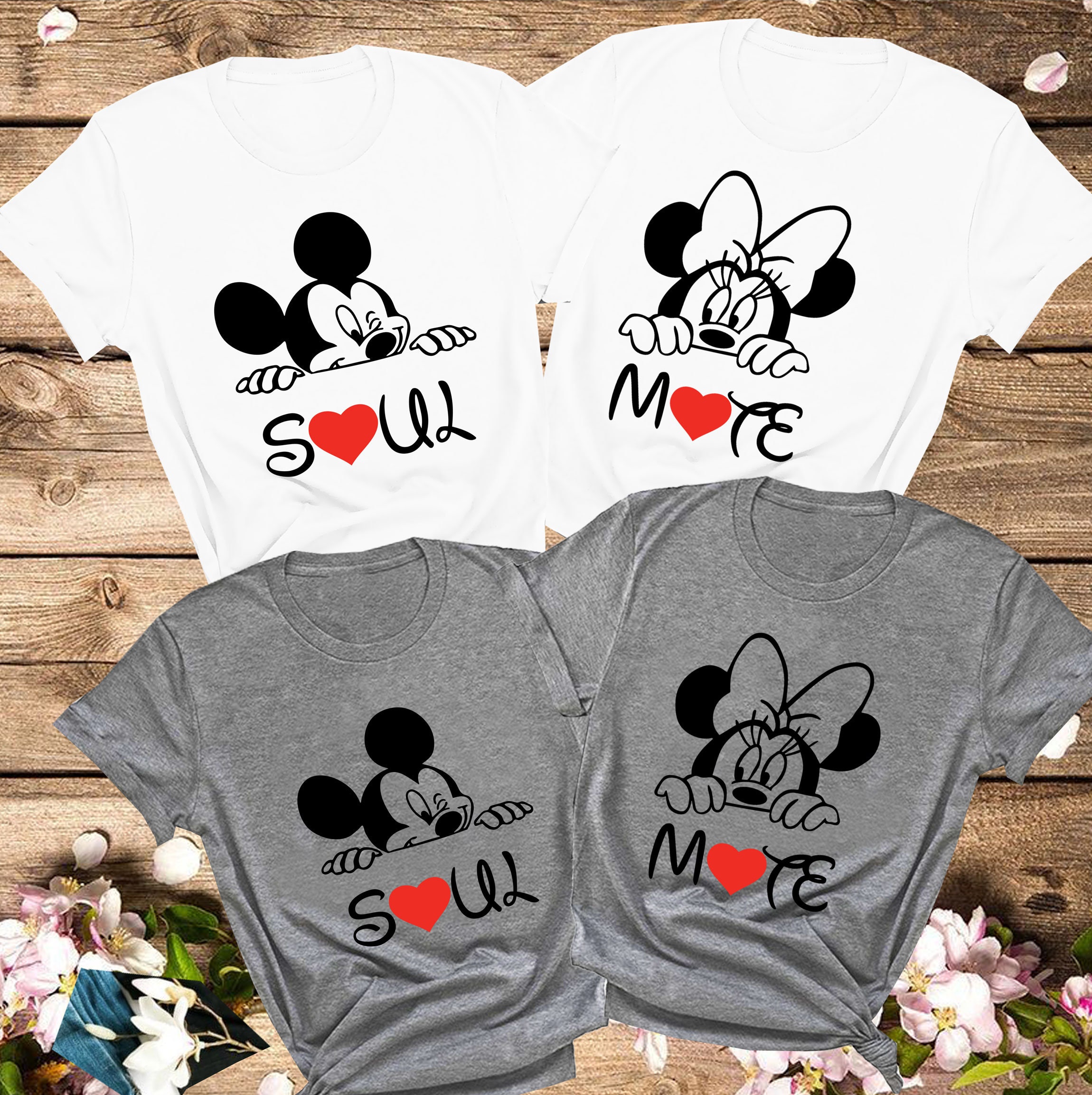 Pareja Camisas Disney Amor Camisetas Mickey Mouse Pareja - Etsy México