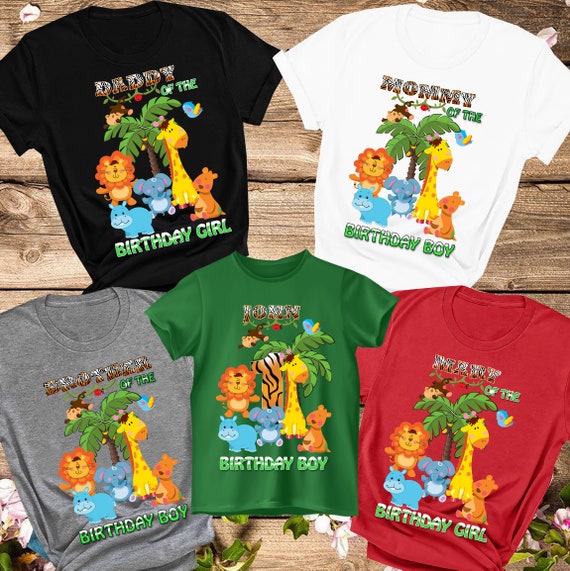 Safari Birthday Shirts, Safari Birthday Family Shirts, Safari Family Party  Shirts, Safari Shirt Jungle Birthday Shirt, Jungle Party Shirts -   Canada