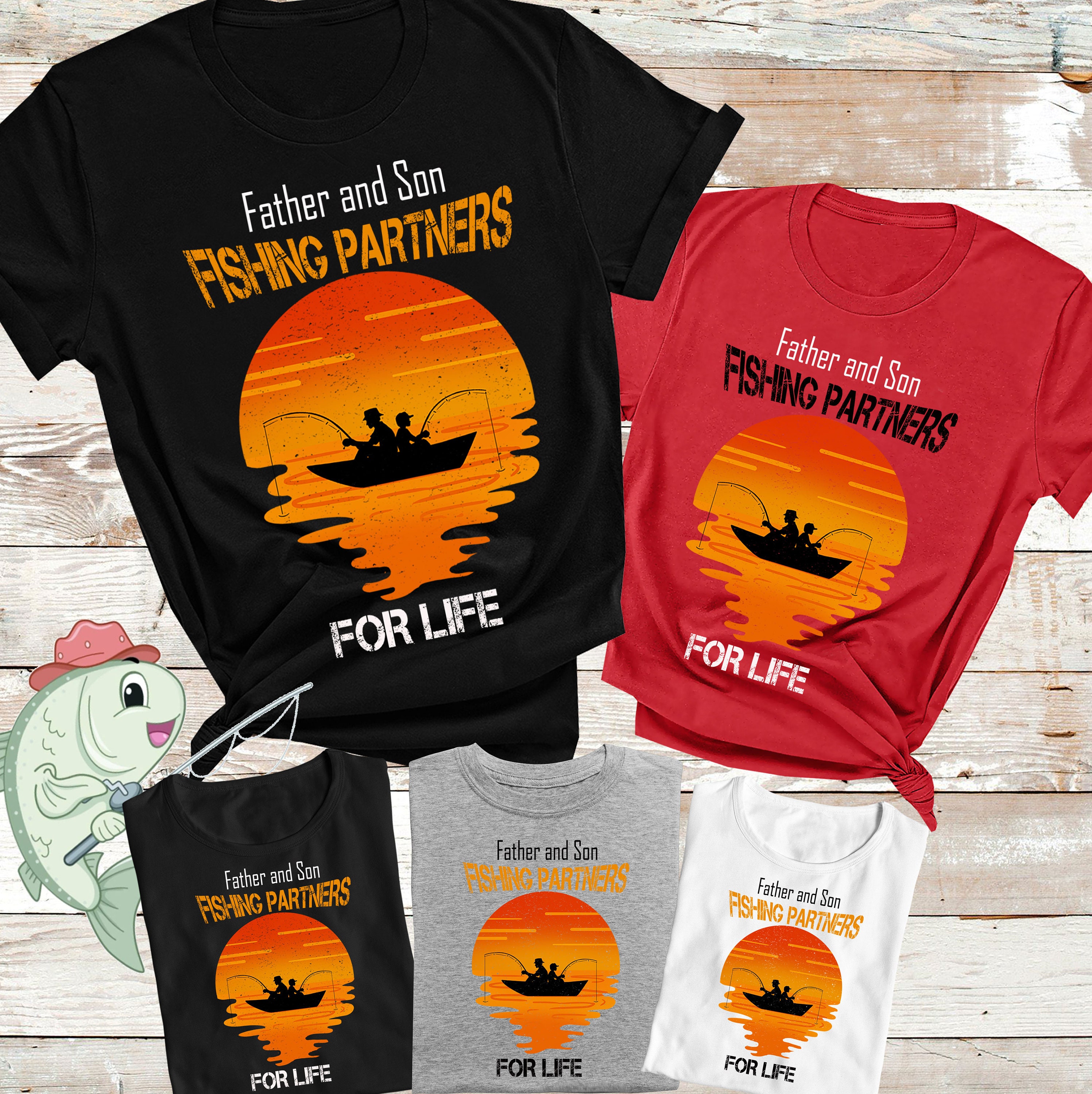father son fishing shirts