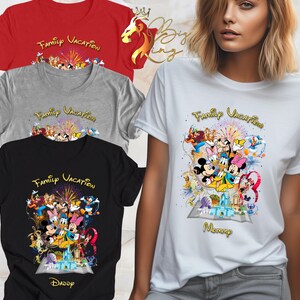 Disney Family Vacation 2025 Shirt,Custom Disney 2025 Family Shirt,Disney Vacation T-shirt,Family Trip 2025 Shirt,Gift Disney Family Shirt