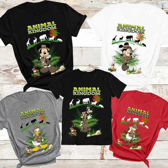 Disney Animal Kingdom Shirts disney Family Animal Kingdom Shirts Mickey Mouse Vacation Safari T Shirt Disneyworld Family Safari Shirt Etsy UK