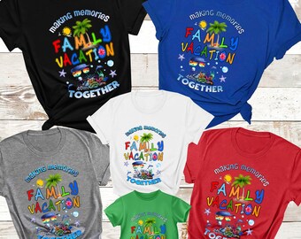 Familienurlaub 2024 T-Shirt, Erinnerungen zusammen machen Familie T-Shirt, Familienurlaub Shirt, Familienstrand Reise T-Shirts, Familienkreuzfahrt T-Shirt, Sommer Shirts