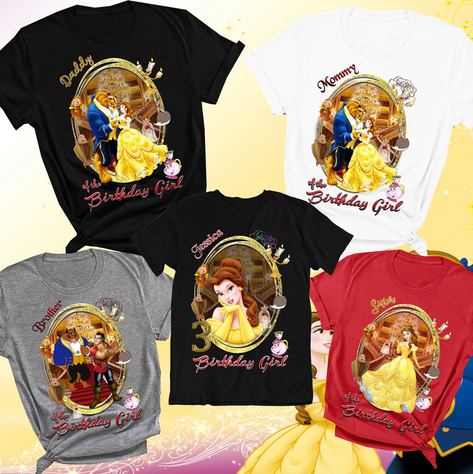 etsy beauty and the beast shirt