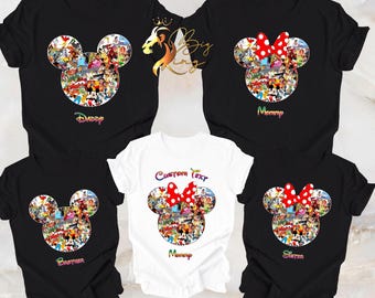 Magliette personalizzate per la famiglia per una vacanza Disney 2025, maglietta per la vacanza in famiglia Disney, magliette personalizzate per la famiglia Disney, maglietta regalo per la famiglia Disney
