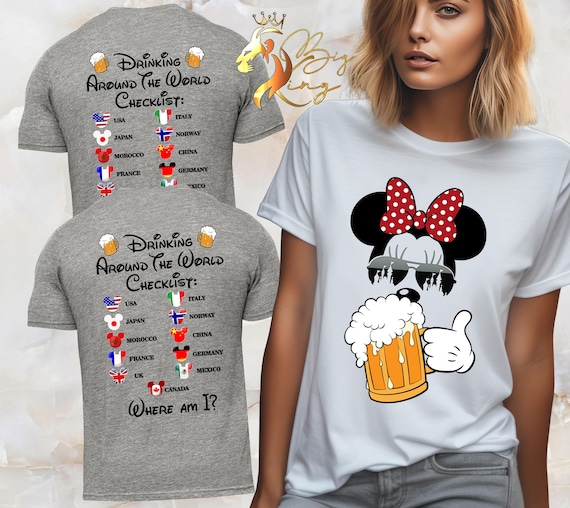 Drink Around The World T-Shirt, Beer Shirt Drink Around The World T-Shirt, Beer Shirt