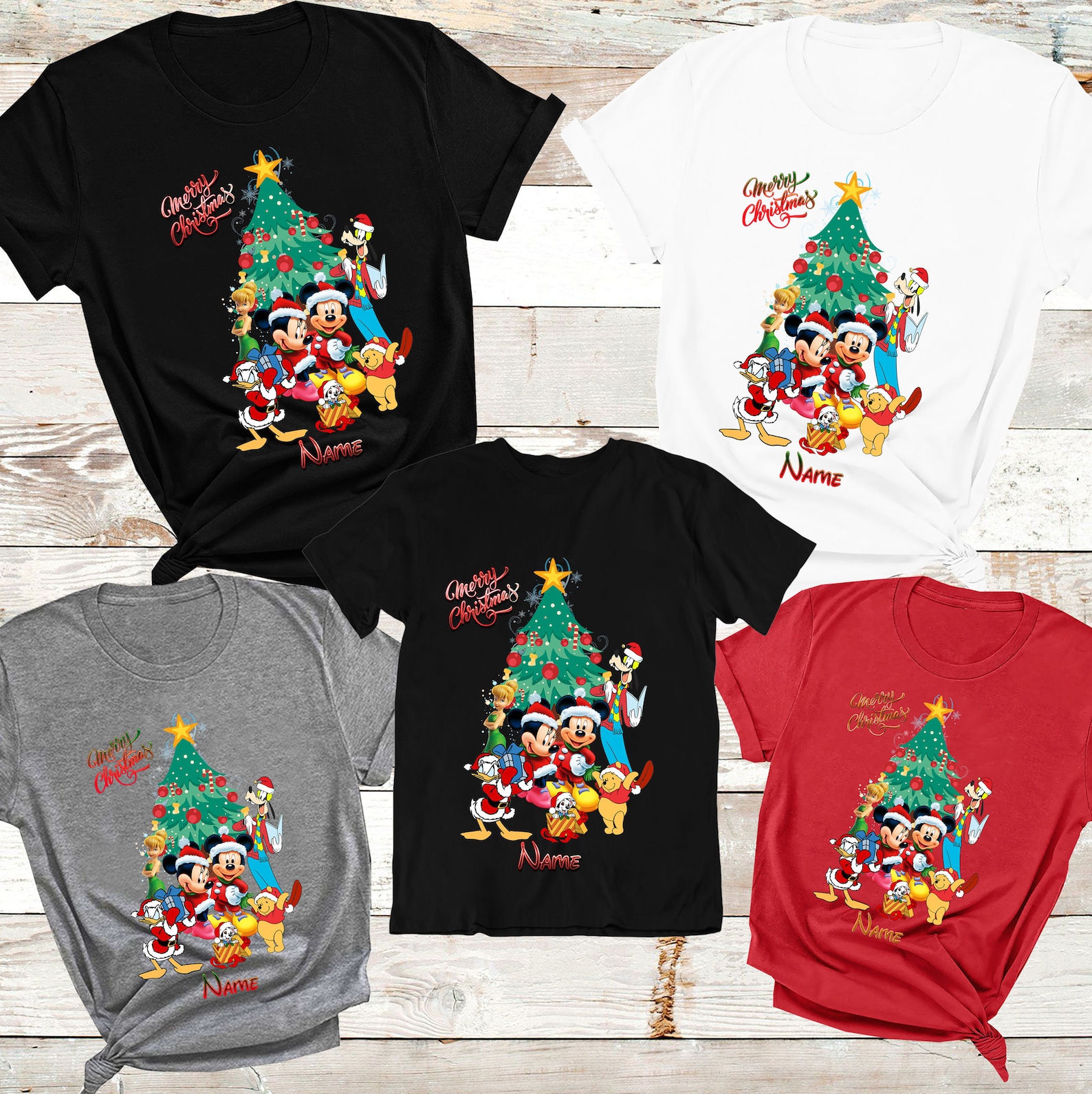 Disney Christmas Family Shirts Disney Christmas Shirts Merry Etsy