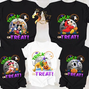 Disney Halloween Party Shirt,Mickey And Friends Trick Or Treat Disney Shirts,Disney Halloween Shirt, Gift Disney Shirt,Gift Halloween Shirt