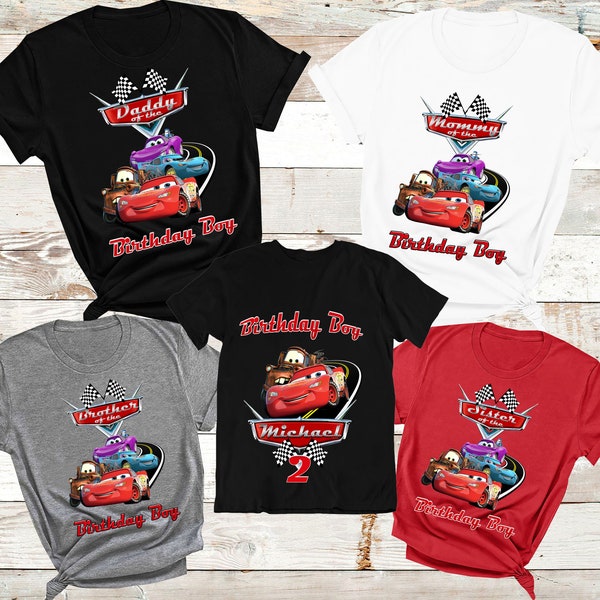 Cars Birthday Family Shirt,Birthday Shirt For Boy Cars,Birthday Shirt Cars,Birthday Shirt Custom Cars,Shirt Cars Family Shirt, Disney Shirt