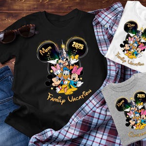 Disney Custom Family Shirts 2025,Disney Family Shirt,DisneyLand Family T-shirt,Personalized Family T-shirts For Disney Vacation,Custom Shirt