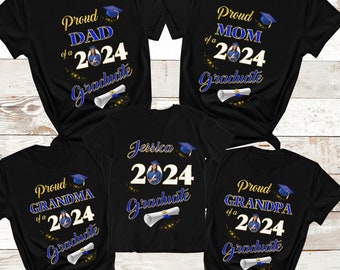 Custom Photo Graduation Shirts,Graduation Family Matching 2024 Shirt,Senior 2024 Family Matching T-shirt,Proud Family Graduation Tee