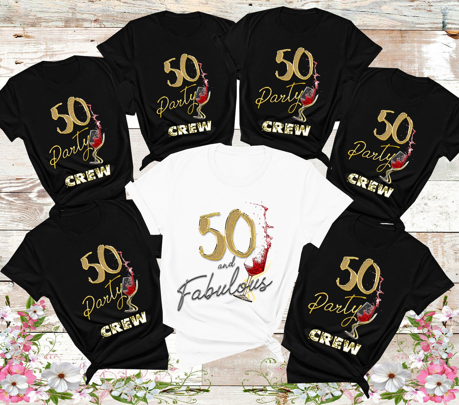 50th Birthday Shirt Fifty and Fabulous Shirt 50 Birthday Shirt - Etsy