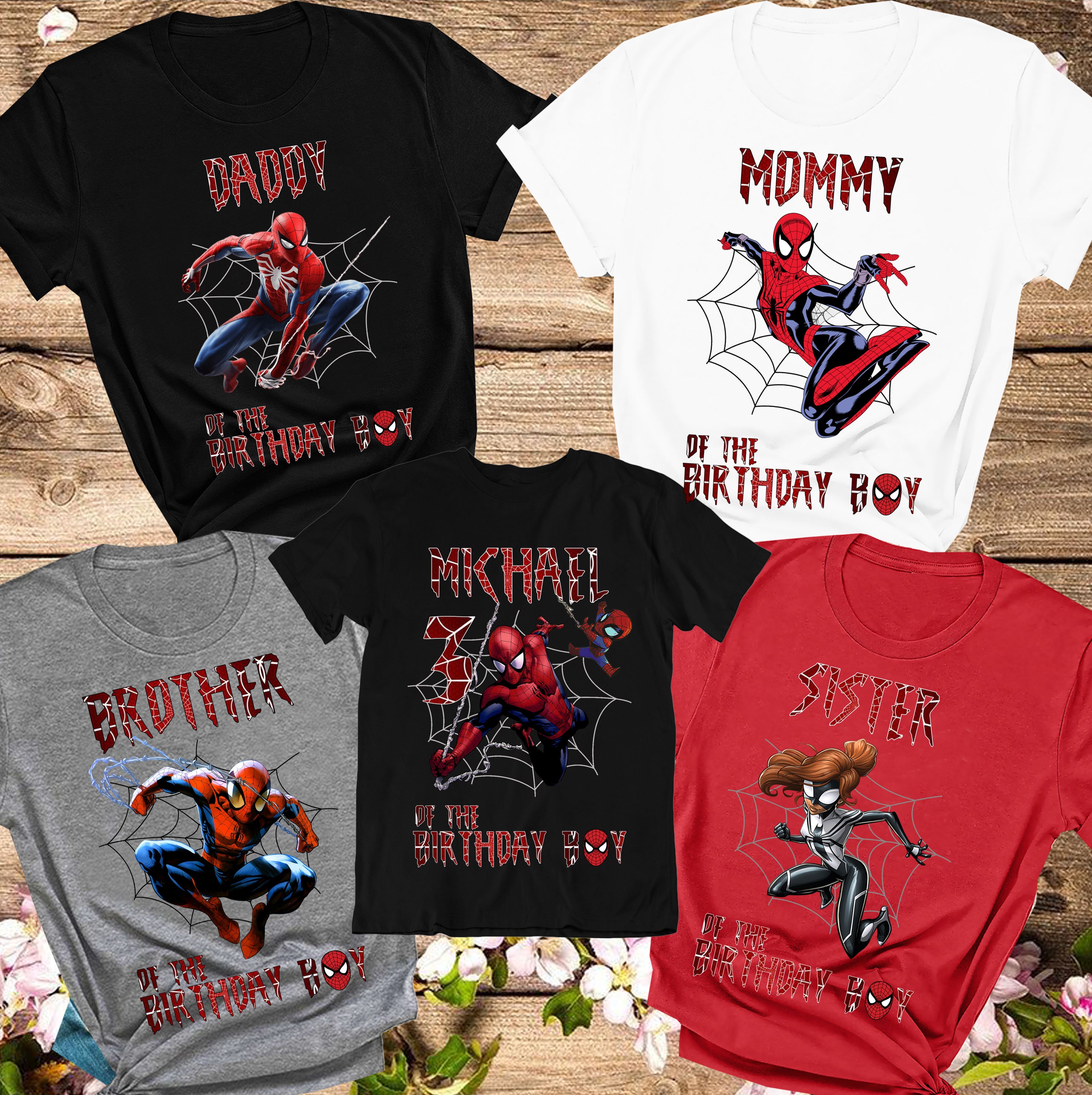 T-shirt enfant spider-man avec nom - TenStickers