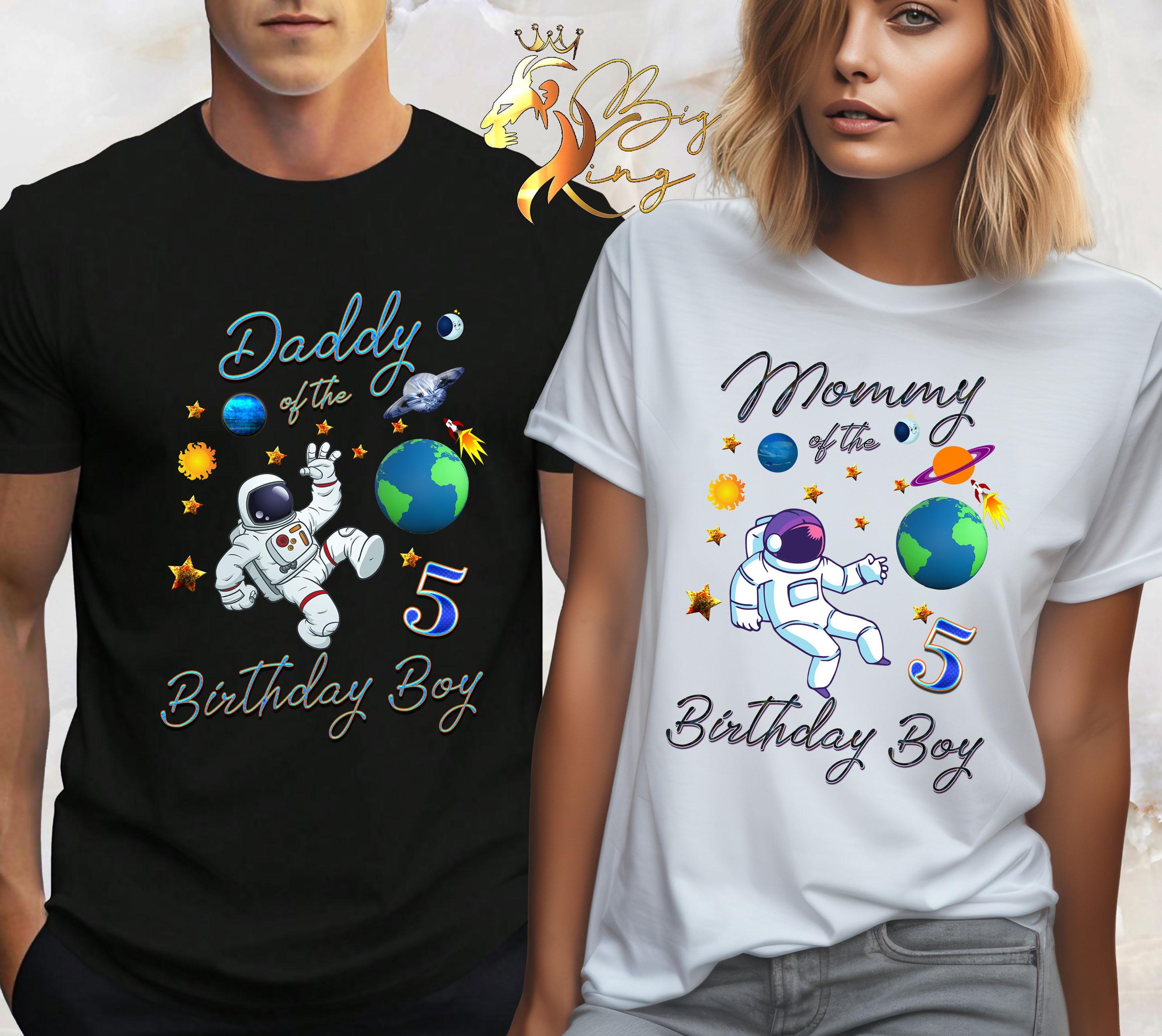 planet kyu Tシャツ　The Birthday Astronaut Birthday Shirt,spaceship First Birthday T-shirt