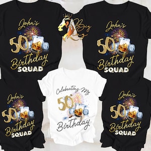 50th Birthday Shirt,Birthday Squad Shirt,Birthday Year Shirt For Men,Birthday Party Shirts,Anniversary Party shirt,Custom Men&#39;s Birthday Tee
