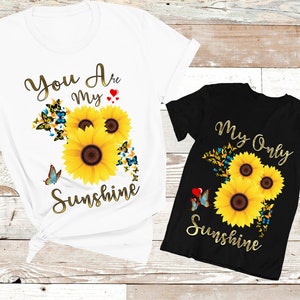 Sunflower Shirt, Mother and Daughter outfits Matching Mom and Me Shirts, Cute Shirts Mommy and Me Shirts, Mom and Baby Shirts